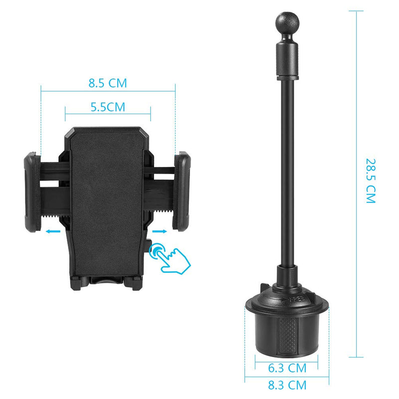 [Australia - AusPower] - Cell Phone Cup Holder for Car Compatible for Samsung Galaxy S21, Galaxy S21+, S21 Ultra, Galaxy S20, S20 Ultra, S20 Plus, Galaxy X Cover Pro, XCover FieldPro, Galaxy Note 20, Galaxy Note 20 Ultra 