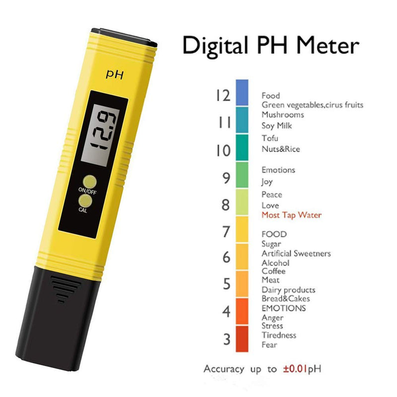 [Australia - AusPower] - TenYua Digital ATC PH Meter 0.00~14.00 Water Fish Tank Monitor Water Quality Liquid Analyzer LCD Glass Electrode 