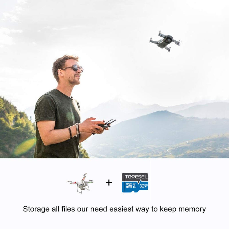 [Australia - AusPower] - TOPESEL 32GB Micro SD Card 2 Pack Memory Cards Micro SDHC UHS-I TF Card Class 10 for Camera/Drone/Dash Cam(2 Pack U1 32GB) 2pack 