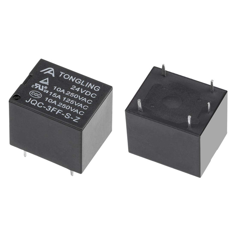 [Australia - AusPower] - uxcell 5 Pcs JQC-3FF-S-Z DC 24V Coil SPDT 5 Pin PCB Electromagnetic Power Relay 