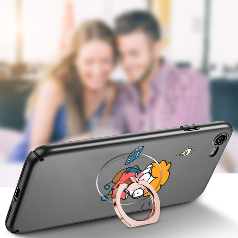 [Australia - AusPower] - Jsoerpay Cell Phone Ring Holder, Transparent Ring Holder 360°Rotation Finger Ring Stand, Clear Cell Phone Kickstand Compatible with Most of Phones, Tablet and Case, (2Silver+1Black+1Rose Gold) 2Silver+1Black+1Rose Gold 