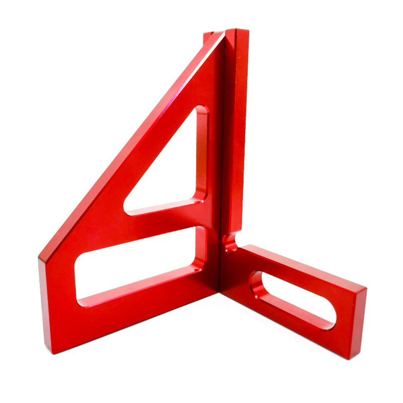 [Australia - AusPower] - 3D Multi Angle Measuring Ruler - 45 90 Degree Triangle Scriber Square Protractor, Miter Triangle Ruler Measuring Tool for Engineer Carpenter Woodworking Tool Aluminum Alloy 
