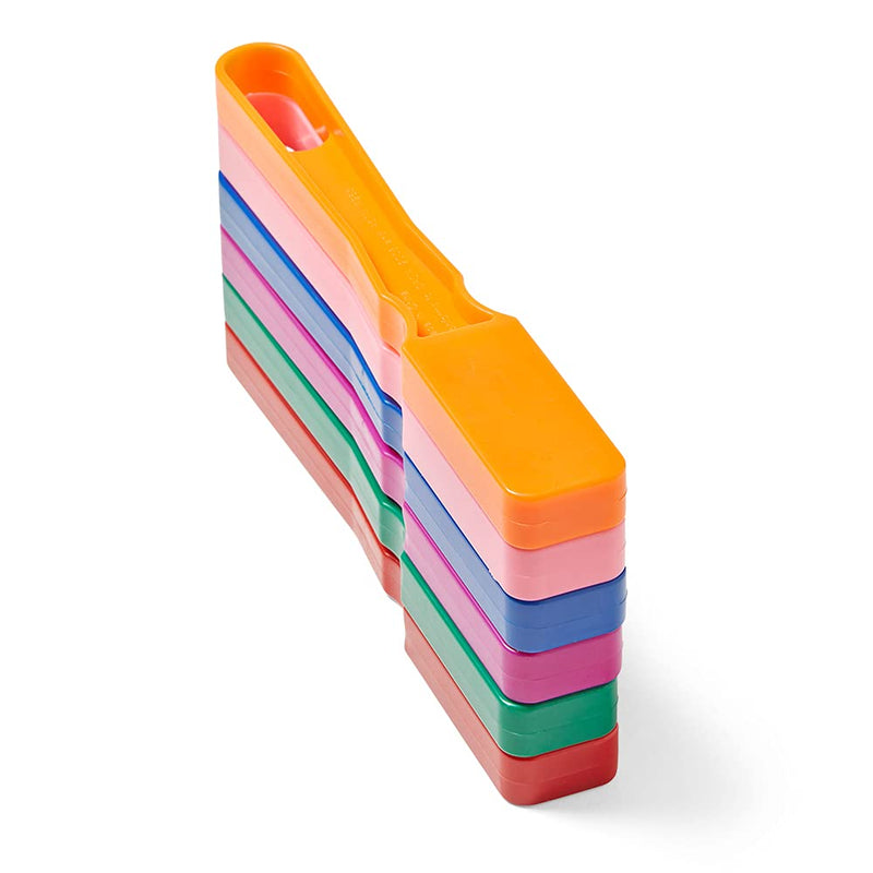 [Australia - AusPower] - hand2mind Rainbow Magnetic Wand Set for Kids for 5-10, 8 Inch with Magnet Bar, Use for Sewing, Science Experiments, Bingo, Fridge, and Magnetic Concepts, Homeschool Supplies (Pack of 6) 