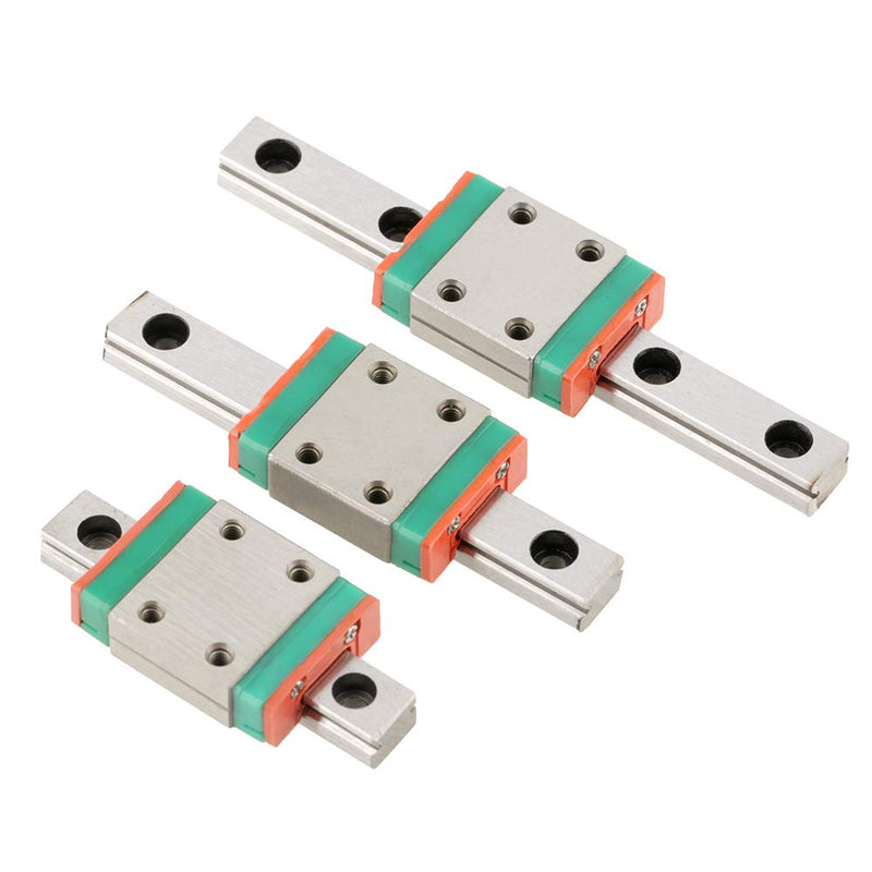 [Australia - AusPower] - Linear Guide Rail, LWL7B 7mm Width Miniature Linear Rail Guide Slide Block DIY 3D Printer and CNC Machine(70MM) 