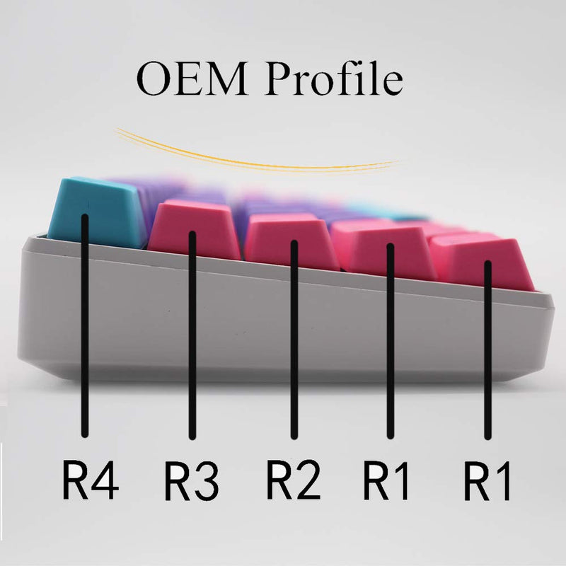 [Australia - AusPower] - WHYSP 61 PBT Keycaps for 60 Percent Keyboard, Backlit Keycap Set for Mechanical Gaming Keyboard OEM Profile Blue Keycaps with Key Puller for Cherry MX Switches GK61(Peach) Peach 