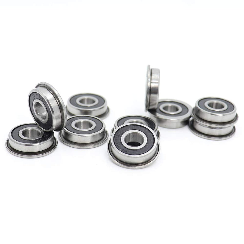 [Australia - AusPower] - F695-2RS Bearing 5x13x4mm Flanged Miniature F695-RS Deep Groove Ball Bearings F695RS for VORON Mobius 2/3 3D Printer (Pick of 10Pcs) 