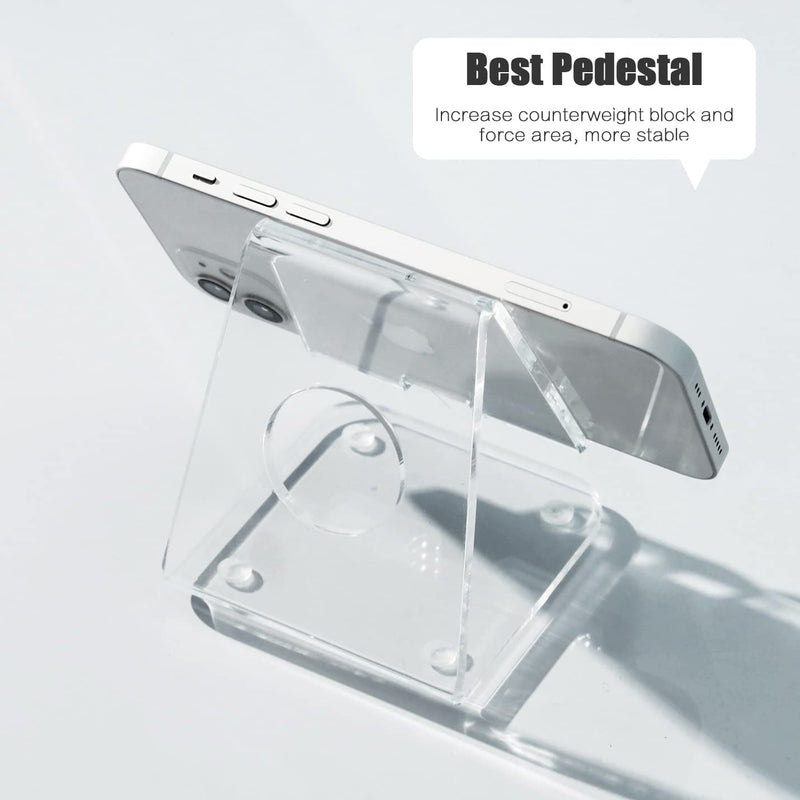 [Australia - AusPower] - DesignComfort Acrylic Cell Phone Stand , Acrylic Phone Stand for Desk,Clear Phone Stand, Dock, Cradle, Compatible with Phone 13 Pro Max Mini 11 Xr 8 SE, Android Smartphone, Pad,Desk Accessories 