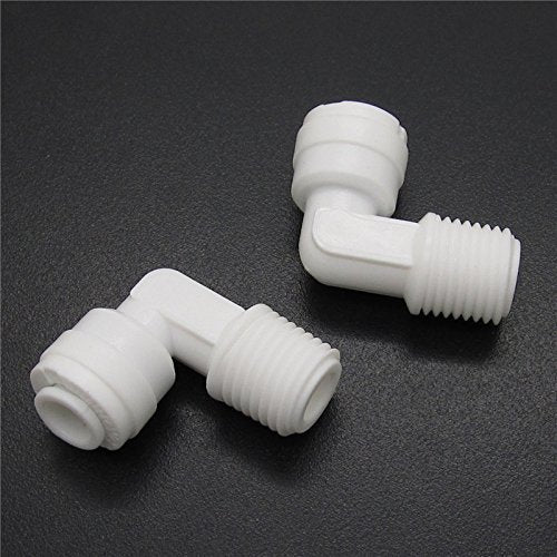 [Australia - AusPower] - Lemoy 1/4 inch Male Thread to 1/4 inch Tube Elbow Quick Connect Ro Reverse Osmosis Water Filter Fitting Male Elbow Pack of 5 