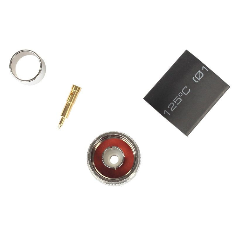 [Australia - AusPower] - N Connectos Male Crimp Rf Coaxial Connector 50 ohm for LMR400 Belden 9913 RG8 Pack of 5 Piece 