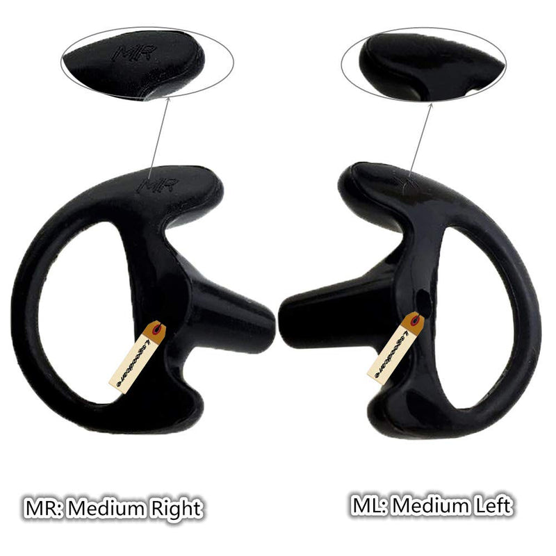 [Australia - AusPower] - Lsgoodcare Replacement Acoustic Coil Audio Mic Tube with Earbuds Compatible for Motorola Kenwood Icom Two Way Radio Acoustic Tube Earpiece Replacement 
