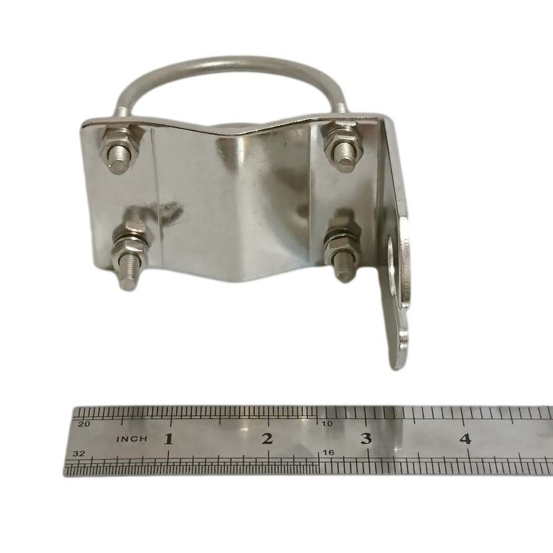 [Australia - AusPower] - UngSung Vehicle Truck BullBar Bumper Antenna Mount Bracket L Type with U Bolts Mast Clamp Accepted UHF-F, SO-239 to 3/8" x24 CB Stud, N-Female Connector for Amateur Ham, CB, Mobile Antenna 