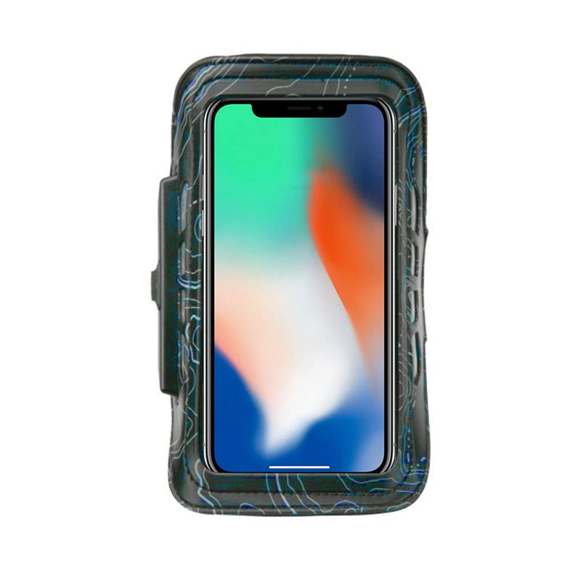 [Australia - AusPower] - Bright LED Rechargeable Sports/Cross-fit Arm Band (Blue) fits iPhone 13 12 11 Pro Max Xs Xs X 8+ 8 7 Plus Pixel 2 Galaxy S9 S8 Note 9 + eCostConnection Microfiber Cloth 