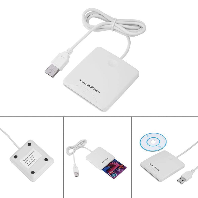 [Australia - AusPower] - USB Smart Chip Reader,Portable USB Credit Card Reader,Full Speed Smart IC Mobile Bank Credit Card Readers for Supports Windows 98/me/2000/xp/vista/Win7(32bit&64bit), Mac OS X, Linux or Above System 
