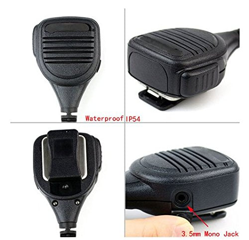 [Australia - AusPower] - Lapel Shoulder Mic Heavy Speake Mic Compatible with Motorola Radio XTS1500 XTS2500 XTS3000 XTS3500 XTS5000 XTS5000r JT1000 HT1000 MTS2000 MTX9000 MTX960 GP9000 GP900 GP1200 Two Way Radio 