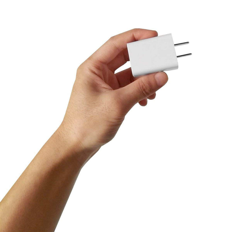 [Australia - AusPower] - USB Wall Charger FOBSUNLAND. USB Wall Plug 5V 2.1A AC Power Adapter Compatible with iPhone,Pad,Samsung,Tablet,Kindle and More (White 2pack) 
