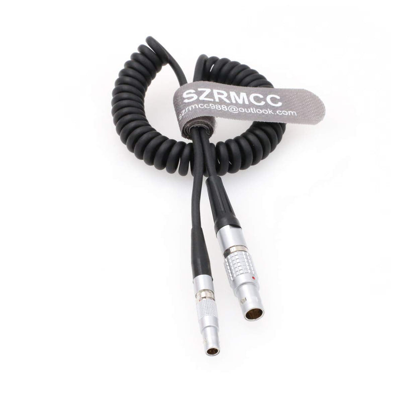 [Australia - AusPower] - SZRMCC Ambient Lockit Sound Devices 0B 5 Pin to 00B 4 Pin TimeCode Input Cable for Red Epic Camera (Coiled Cable) Coiled Cable 