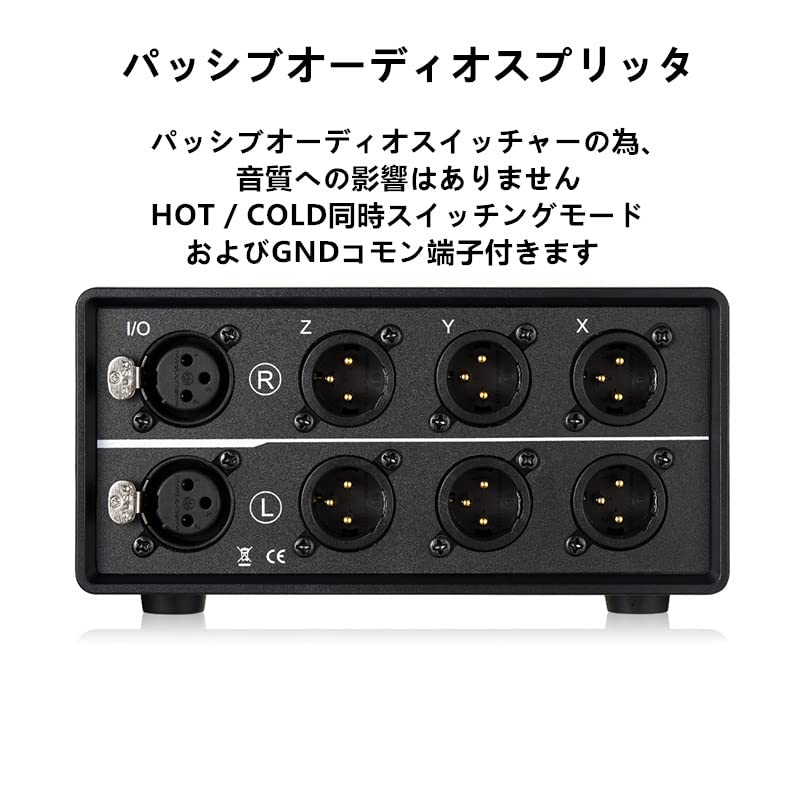 [Australia - AusPower] - Nobsound 1-IN-3-OUT XLR Audio Switch ; Balanced Audio Converter ; 3-Way Stereo Passive Audio Selector Switcher (MC103 Pro 3-Out) MC103 Pro 3-OUT 