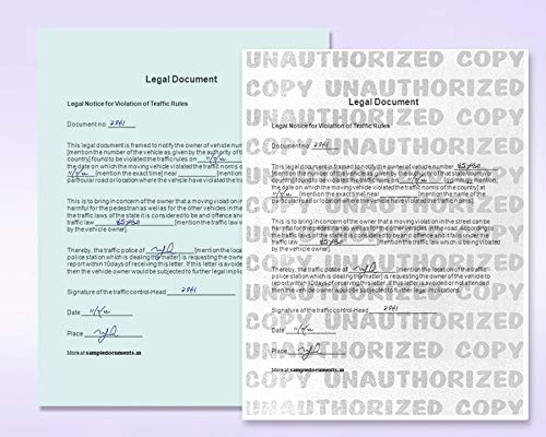 [Australia - AusPower] - 8-1/2 x 11" Multi-Purpose Tamper Resistant UNAUTHORIZED ANTI-COPY Green Security Paper, (Pack of 100) Pack of 100 Sheets Green 