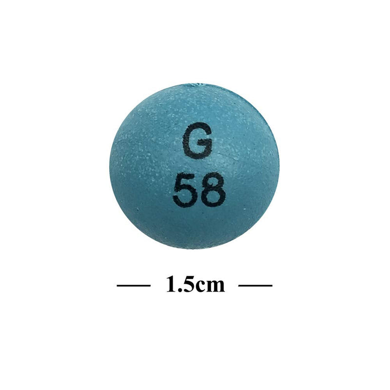 [Australia - AusPower] - Yuanhe 3/5 inch Multi-Color Plastic Replacement Bingo Balls for Bingo Games ¡­ 15mm diameter 