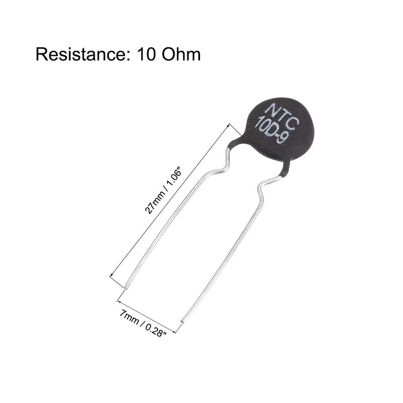 [Australia - AusPower] - uxcell NTC Thermistor Resistors 10D-9 2A 10 Ohm Inrush Current Limiter Temperature Sensors Pack of 40 