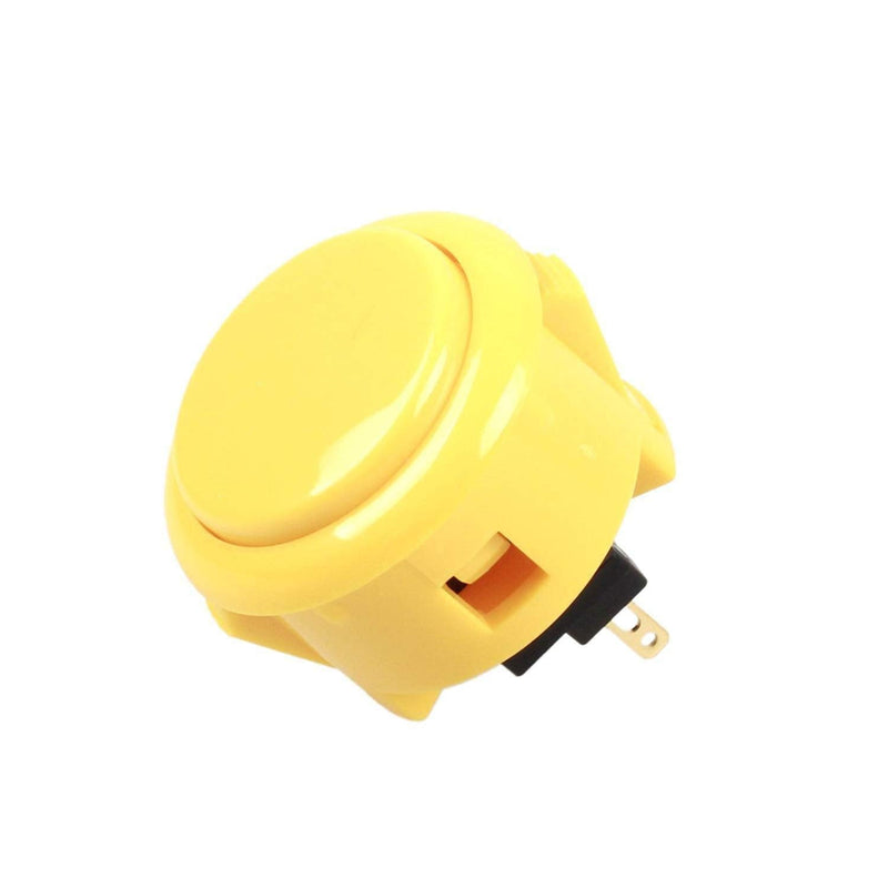[Australia - AusPower] - Sanwa 8 pcs OBSF-30 Original Push Button 30mm - for Arcade Jamma Video Game & Arcade Joystick Games Console (Yellow) S@NWA Yellow 