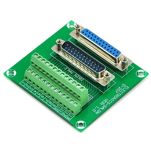 [Australia - AusPower] - Electronics-Salon D-SUB DB25 Male/Female Header Breakout Board, DSUB Terminal Block, Connector. 