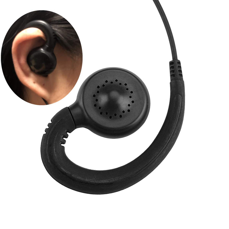 [Australia - AusPower] - SL300 Single Wire Headset C-Style Swivel Ear-Hook Earpiece Compatible with Motorola 2 Way Radio SL4000 SL7550 SL8550e SL1K SL1M - JEUYOEDE 