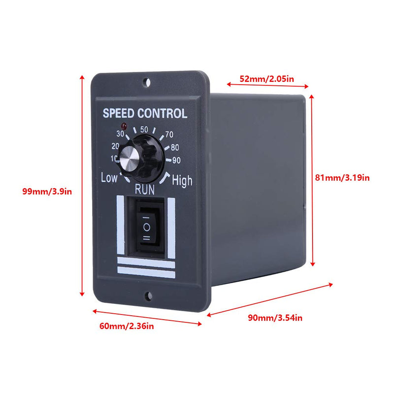 [Australia - AusPower] - Heayzoki DC Motor Speed Controller,DC 12-60V 40A PWM Brush Motor Speed Controller CW CCW Reversible Switch,Adopt PWM Speed Control 