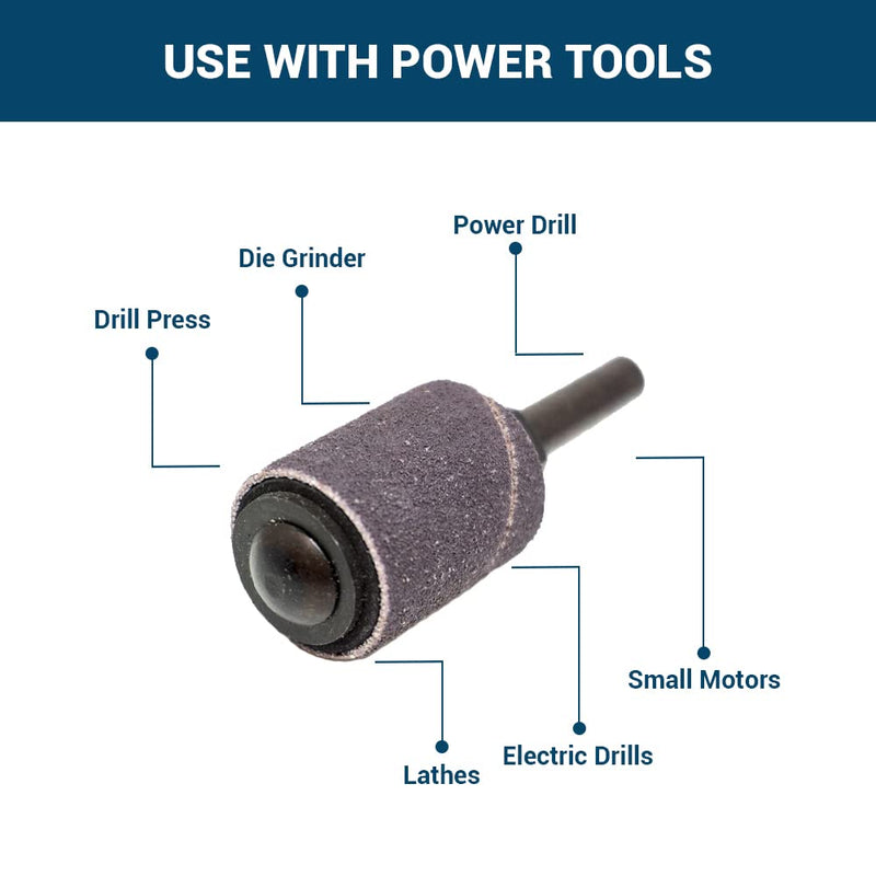 [Australia - AusPower] - Benchmark Abrasives Aluminum Oxide 2" x 2" Abrasive Spiral Bands for Die Grinder, Rotary Drill Deburrs and Finishes Metal (Pack of 10) (60 Grit) 60 Grit 