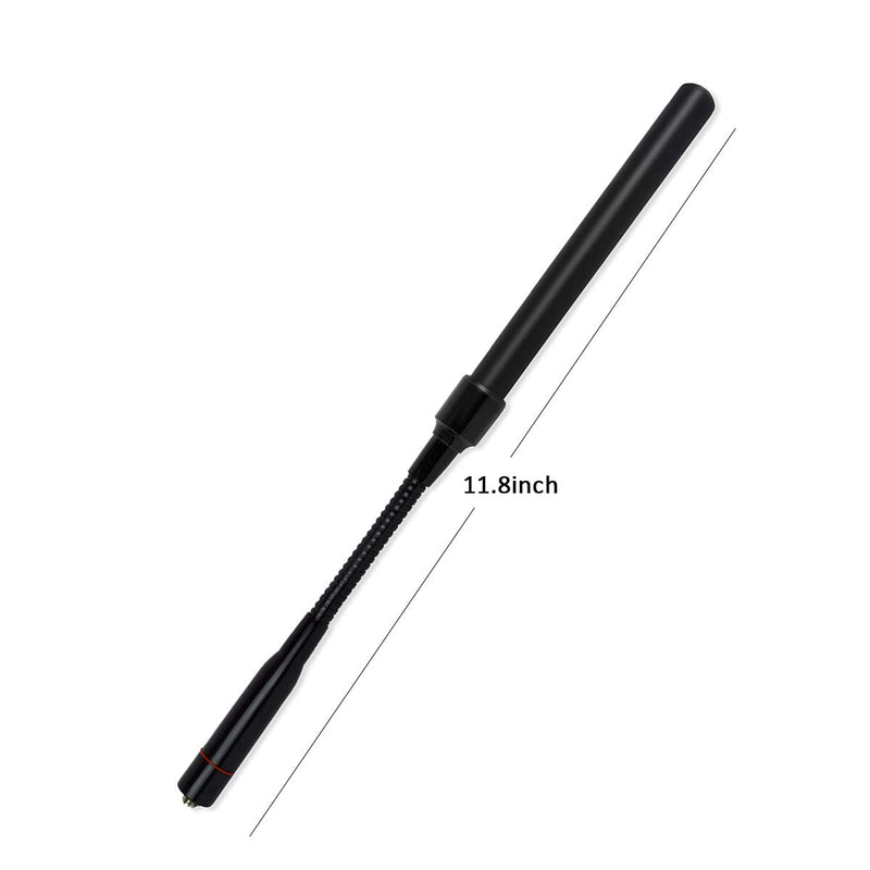 [Australia - AusPower] - HYS 20W Gooseneck CS Tactical Antenna SMA Female 2m 70cm Dual Band 11.8-Inch Antenna for BaoFeng UV-5R GT-3 UV-82 Wouxun Kenwood Radio 