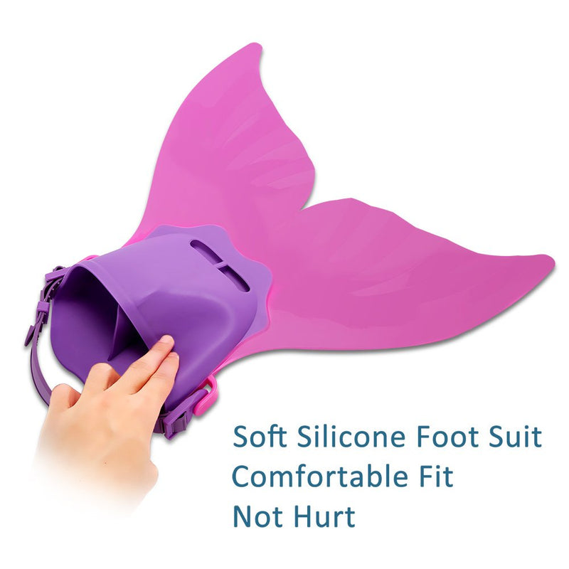 [Australia - AusPower] - Adjustable Mermaid Swim Fin for Swimming Training Girl ,Boys ,Kids ,Children by AIWANK 