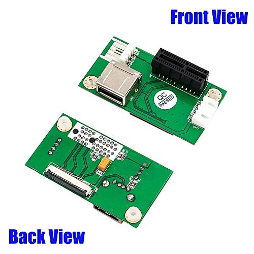 [Australia - AusPower] - NGFF (M.2) Key A/E to PCI-E Express X1+USB Riser Card with High Speed FPC Cable 