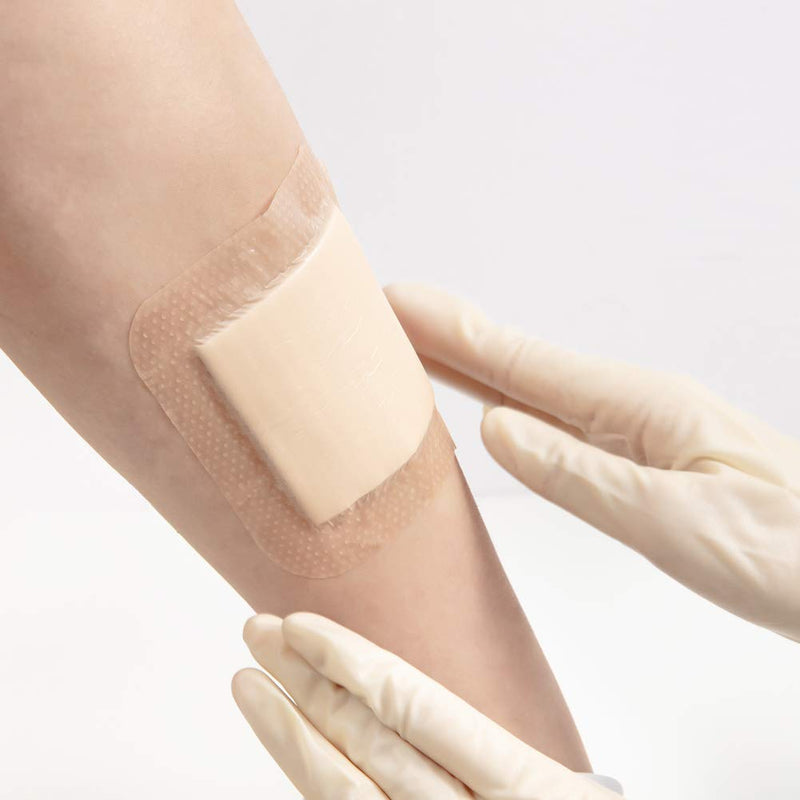 [Australia - AusPower] - Dimora Silicone Foam Dressing with Border Adhesive 6"x6" Waterproof Wound Dressing Bandage for Wound Care 5 Pack 6x6 Inch (Pack of 5) 