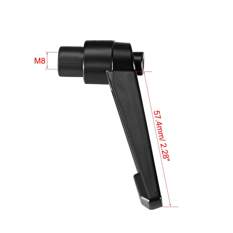 [Australia - AusPower] - uxcell M8 Handle Adjustable Clamping Lever Thread Push Button Ratchet Female Threaded Stud 