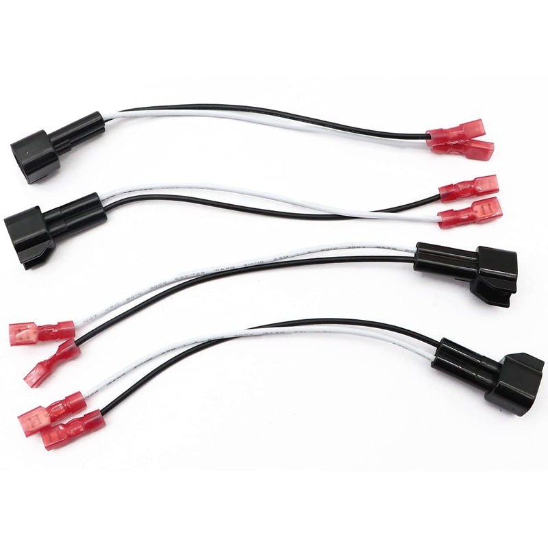 [Australia - AusPower] - SecosAutoparts 4x Front-Rear Door Speaker Harness Adapters Compatible with Ford F-150 1999-2014 