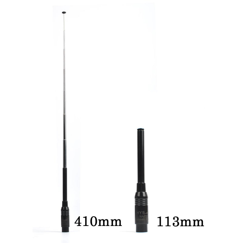 [Australia - AusPower] - 2 Pack NA-773 SMA Male Dual Band Telescopic Walkie Talkie Antenna VHF UHF 2M/70CM Handheld Ham 2-Way Radio Antenna for Retevis Wouxun TYT MD-380 YAESU VX-6R FT-60R FT-70D 
