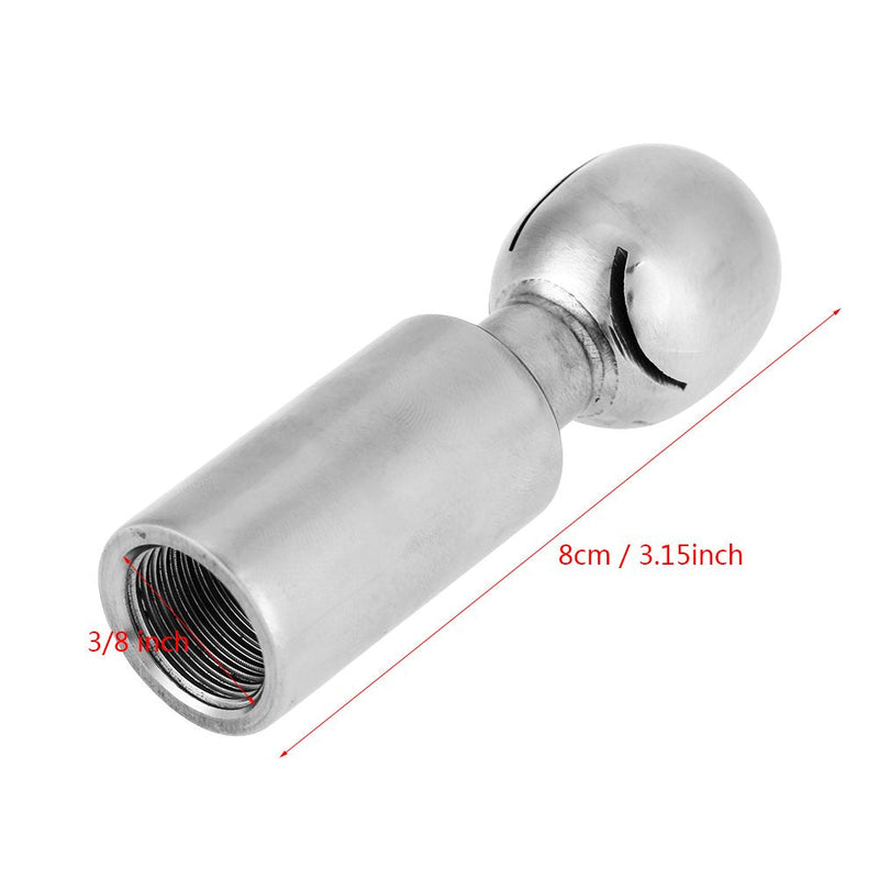 [Australia - AusPower] - Stainless Rotary Spray Cleaning Ball 3/8 Inch Female Thread Sanitary for CIP Tank Cleaning 360° Spray Pattern 