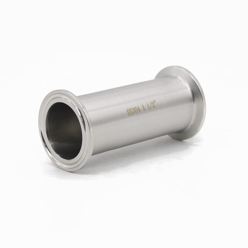[Australia - AusPower] - QMINOX 1.5 Inch SS304 Sanitary Spool Tube with Clamp Ends,Seamless Round Tube with 1.5" Tri Clamp 50.5mm Ferrule Flange(Tube Length:4 Inch/102mm) Tube Length:4 Inch/102mm 