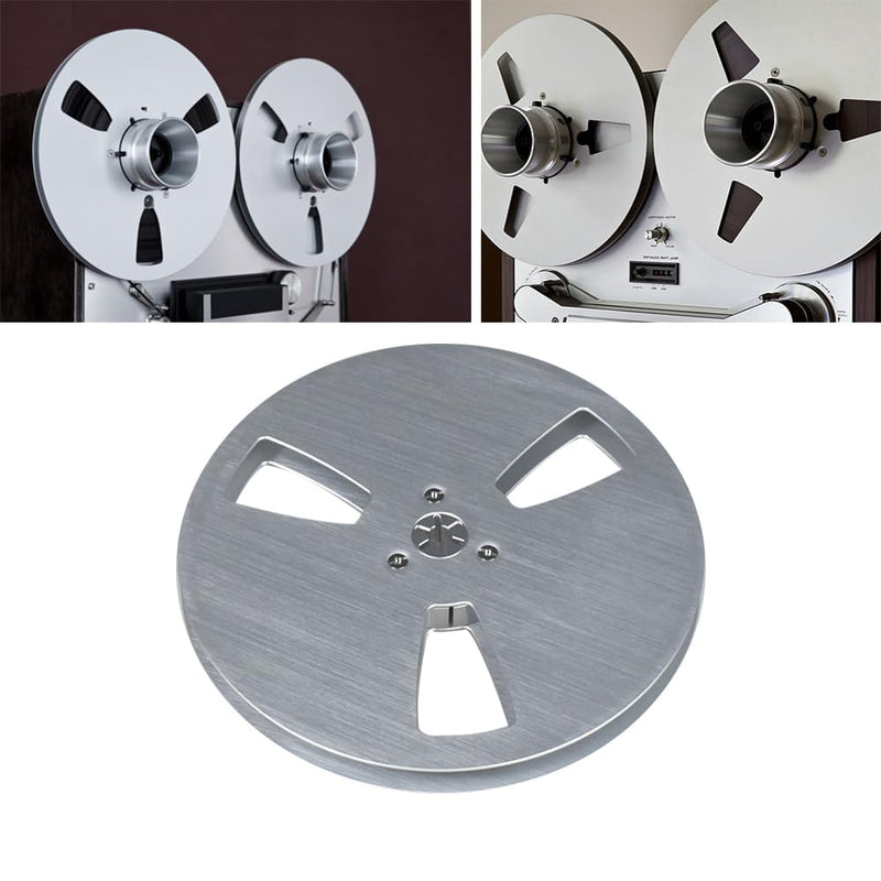 [Australia - AusPower] - 1/4 7 Inch Empty Tape Reelï¼Œ Aluminum Alloy Universal Open Reel Sound Tape Empty Reel for Reel to Reel for TEAC/ReVox Studer (Sliver) 