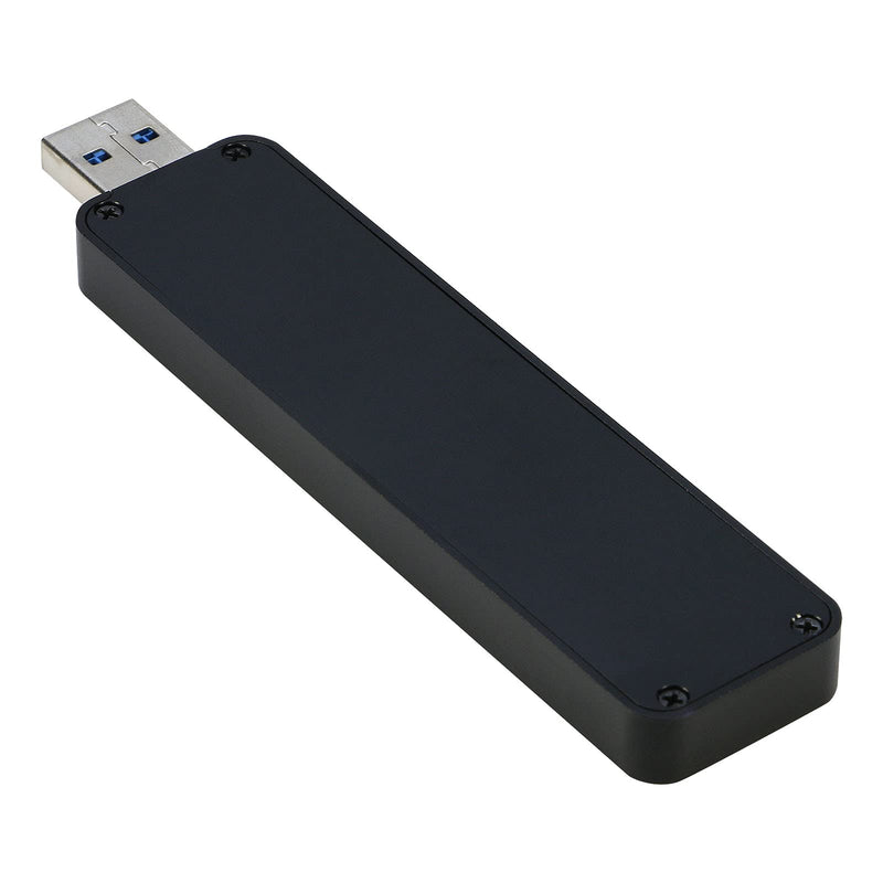 [Australia - AusPower] - M.2 to USB Enclosure, RIITOP M2 SSD to USB 3.1 (Type-A) Reader with Case Compatible with Both NVMe (PCI-e) & NGFF B+M Key (SATA) SSD [Upgraded] 