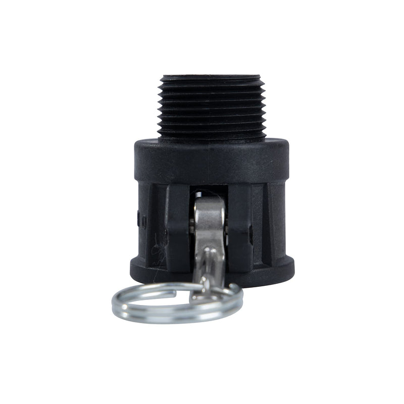 [Australia - AusPower] - Quafwia 2 pcs Poly cam lock fittings (1" Part B) Cam & Groove Hose Fitting, Male Aadapter x Female NPT Thread Polypropylene Camlock Fittings (1") 1 Inch 