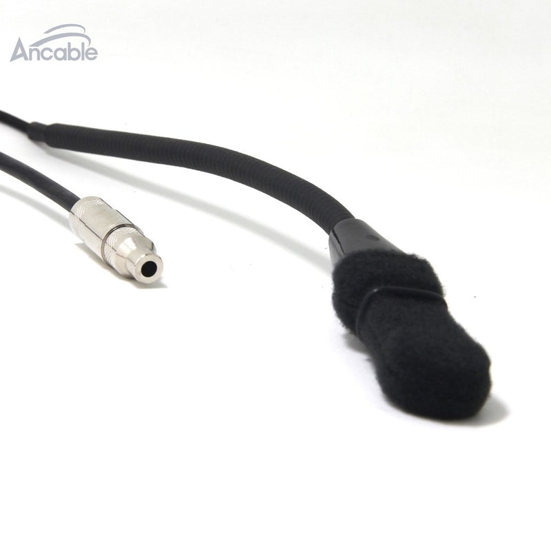 [Australia - AusPower] - Ancable 1-Feet 1/4 Inch Male to 1/8 Inch Female Helmet Kit with Flexible Boom Microphone and Straight Cord for NASCAR Racing Radios and Communications 