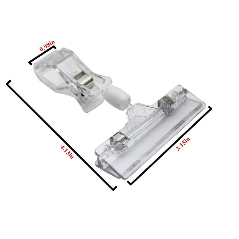 [Australia - AusPower] - Plastic Merchandise Sign Clip Rotatable Pop Clip-on Holder Stand Price Display Holders Tag Clip Pack of 25 Clear 25 Pack 