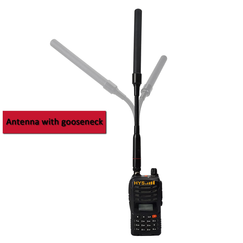 [Australia - AusPower] - HYS 2m/70cm Gooseneck CS Tactical 11.8-inch Antenna with Fiberglass 20W Handheld BNC Antenna for ICOM V8 V80 V80E V82 V85 F3S HT-66 2 Way Radio Radio 