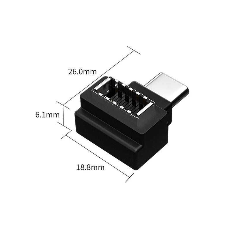 [Australia - AusPower] - rgzhihuifz USB 3.1 Type E to Type C Extension Adapter , Gen 2 (10 Gbit/s) USB 3.1 Type-E Male Port to Type-C Female Port and Type E Female/Type C Male Internal Adapter Cable 