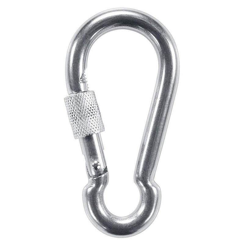 [Australia - AusPower] - PROND Locking Carabiners, Heavy Duty Carabiner, 316 Stainless Steel Screw Lock Carabiner Hooks 