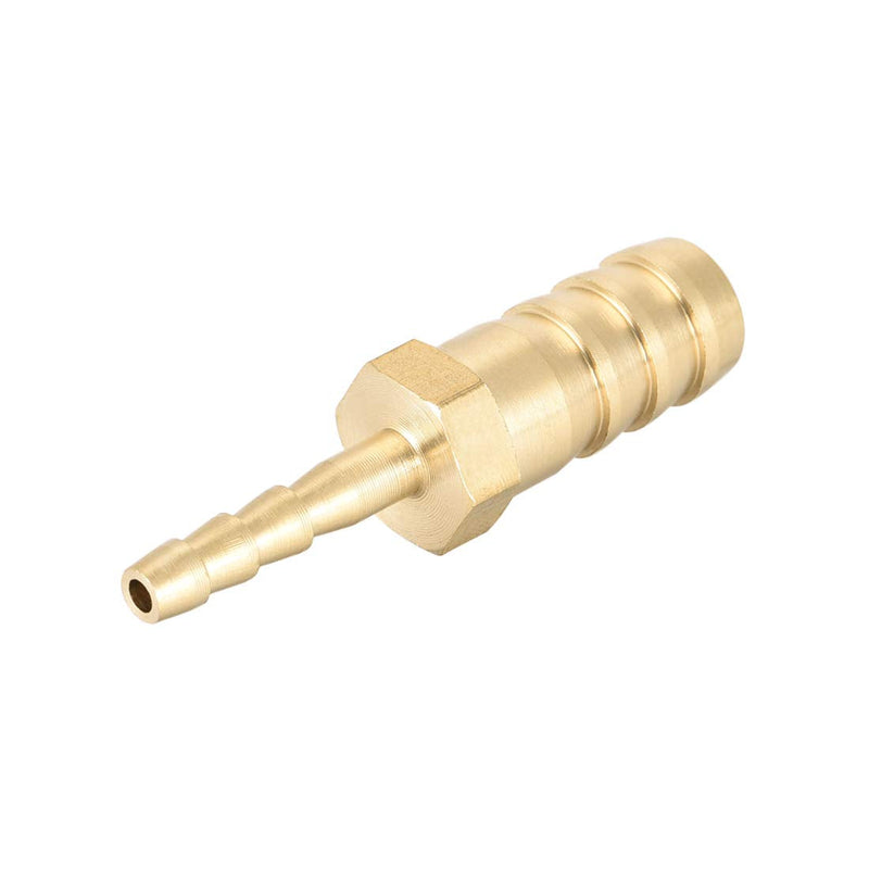 [Australia - AusPower] - uxcell Straight Brass Barb Fitting Reducer, Fit Hose ID 10mm to 4mm 2pcs 
