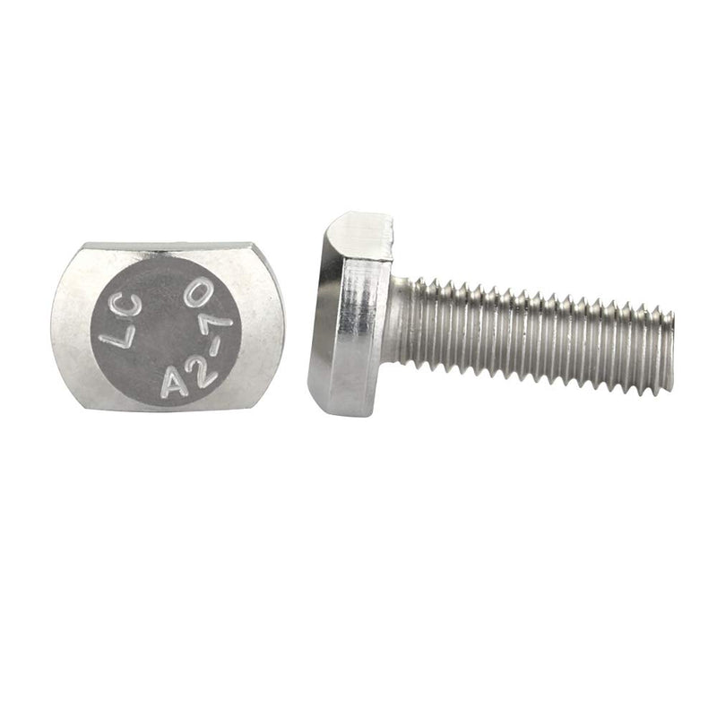 [Australia - AusPower] - M8 x 20mm T-Slot Drop-in Stud Sliding Bolts T Shape Screws, Stainless Steel A2-70, Full Thread, 20 PCS M8 x 20mm (20 PCS) 