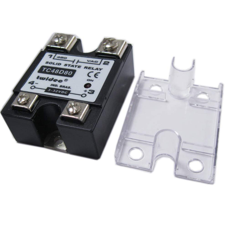 [Australia - AusPower] - Twidec/Output Single Phase SSR Solid State Relay 80A 3-32V DC to 24-480V AC SSR-80DA 
