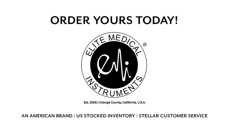 [Australia - AusPower] - Elite Medical Instruments USA The Original 6 Piece Quality Goniometer Set Plus Measuring Tape - 7 Pieces Total EGM-431 